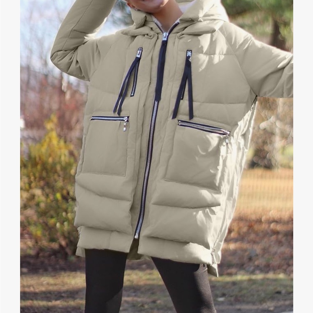 Orolay Women's Beige Puffer Jacket